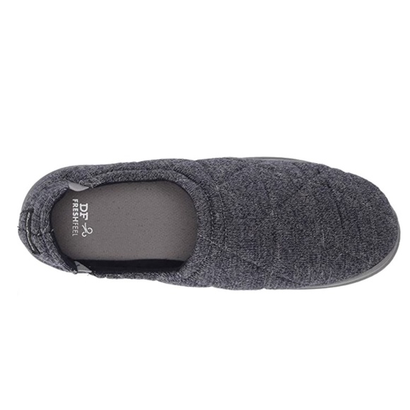 New Men's Dearfoams Heathered Knit Closed Slippers Size Large 11/12 - Picture 4 of 14